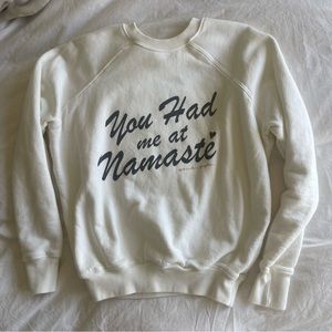 Spiritual Gangster you had me at namaste yoga crewneck sweatshirt